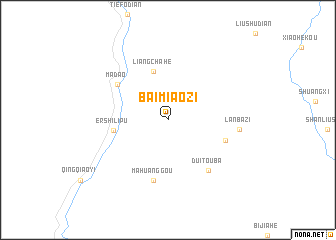 map of Baimiaozi