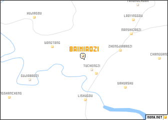 map of Baimiaozi