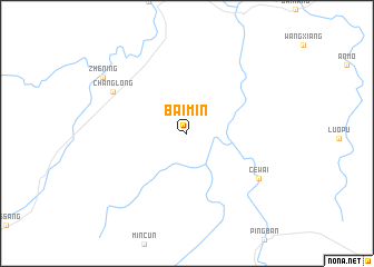 map of Baimin
