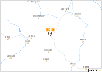 map of Baimi