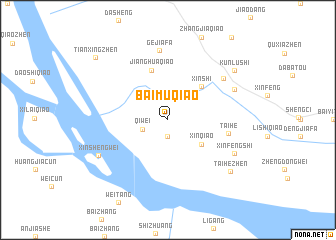 map of Baimuqiao