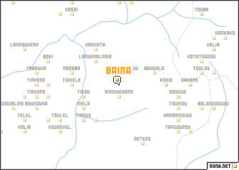 map of Baïna