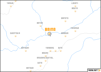 map of Baïna