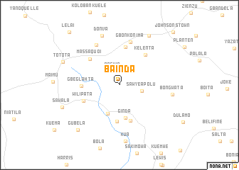 map of Bainda