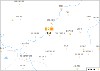 map of Baini