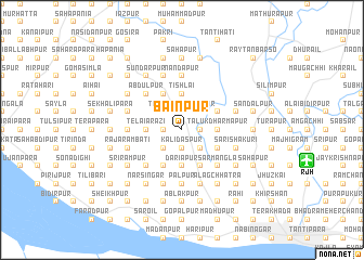 map of Bāinpur