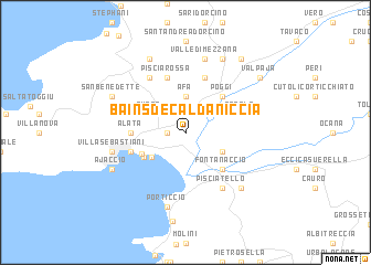 map of Bains de Caldaniccia