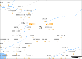 map of Bains de Guagno