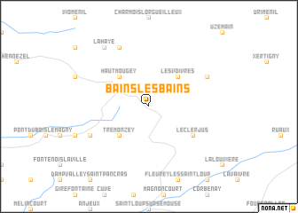 map of Bains-les-Bains