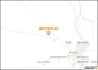 map of Bainʼs Vlei