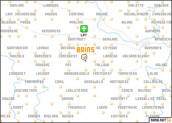 map of Bains