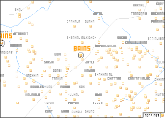 map of Bains