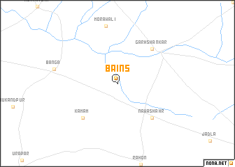 map of Bains