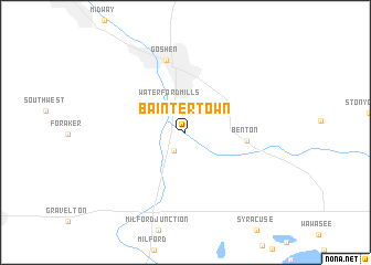 map of Bainter Town