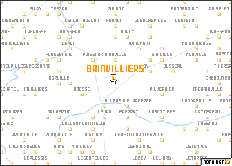 map of Bainvilliers