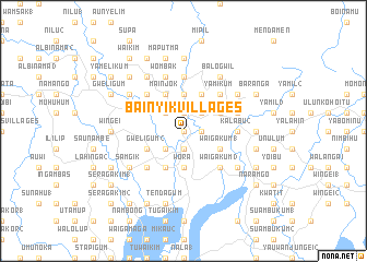 map of Bainyik Villages