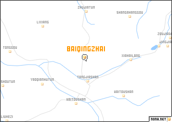 map of Baiqingzhai