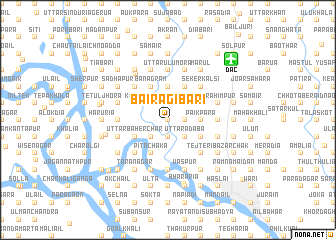 map of Bairāgibāri