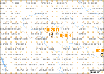 map of Bairāti