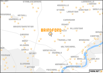 map of Bairdford