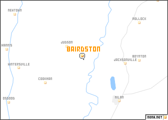 map of Bairdston