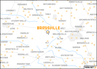 map of Bairdsville