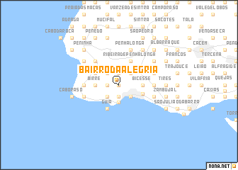 map of Bairro da Alegria