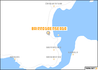 map of Bairro da Enseada