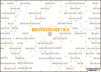 map of Bairro dos Mortais