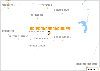 map of Bairro dos Rodrigues