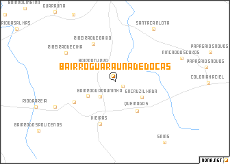 map of Bairro Guaraúna de Docas