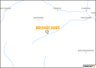 map of Baishachuan