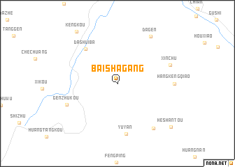 map of Baishagang