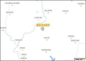 Baishan (China) map - nona.net