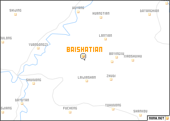 map of Baishatian