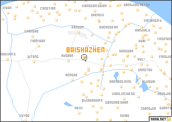 map of Baishazhen