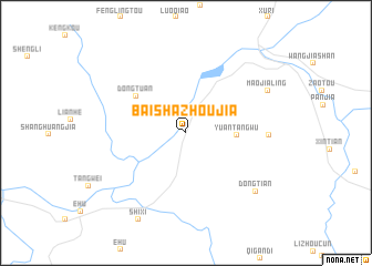 map of Baishazhoujia