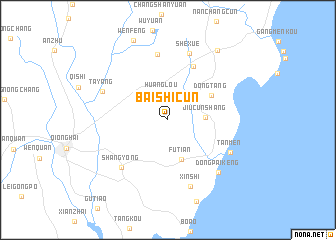 map of Baishicun