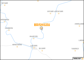 map of Baishigou