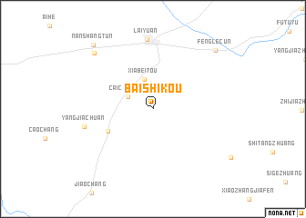 map of Baishikou