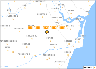 map of Baishilingnongchang