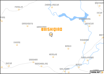 map of Baishiqiao