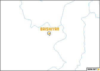 map of Baishiyan