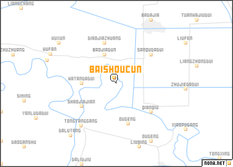 map of Baishoucun