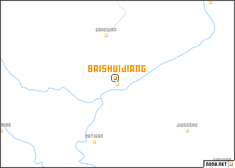 map of Baishuijiang