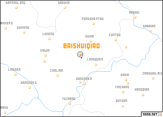 map of Baishuiqiao