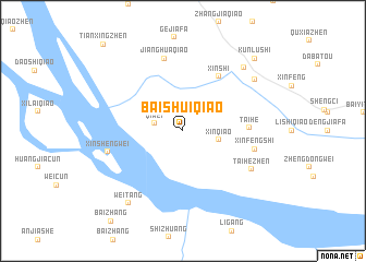 map of Baishuiqiao