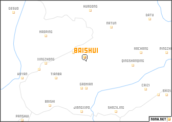 map of Baishui