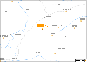 map of Baishui