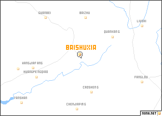 map of Baishuxia